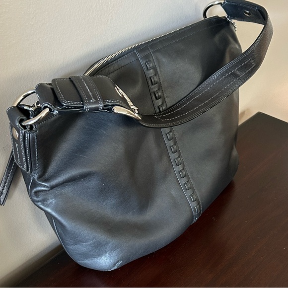 Coach Black Leather Hobo Bag - Picture 4 of 16